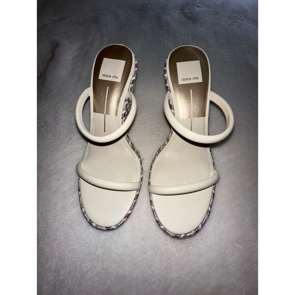 Dolce Vita Cream Wedge Sandals